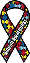 Official logo of the Autism Society of America Autism Awareness Program